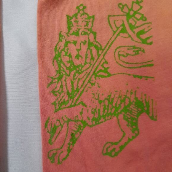 Christian Audigier Crystal Rock Jamaica Peace Top Women L Y2Kstyle Y2K Hippy - Picture 4 of 12